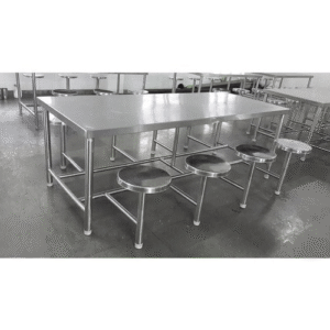 8 seater ss canteen table