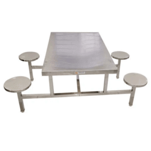 4 seater ss canteen table